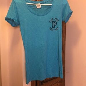 Pink-Victoria’s Secret cuff sleeve t-Shirt